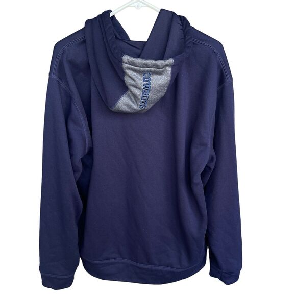 Dallas Cowboys Sweater Adult Large Blue Full Zip Hooded Logo Football Sweatshirt - Picture 2 of 9